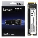DISQUE DUR LEXAR NVME INTERNE M,2 2280 GEN3X4 SSD 2,5 512GO NM620