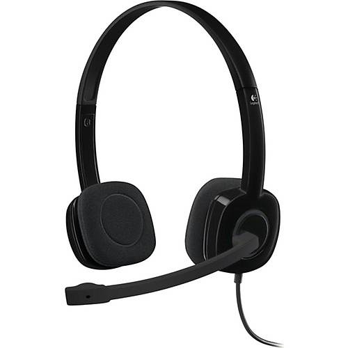LOGITECH H151 Corded Stereo Headset - BLACK - 3.5 MM