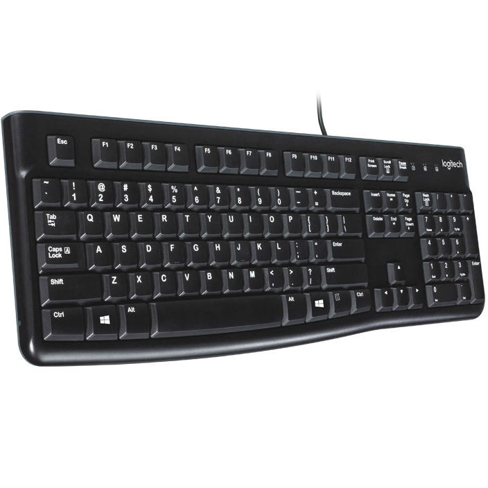 LOGITECH CLAVIER K120 Corded BLACK - ARA USB